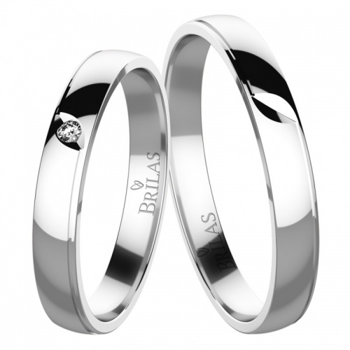 Rumba Silver -snubní prsteny ze stříbra