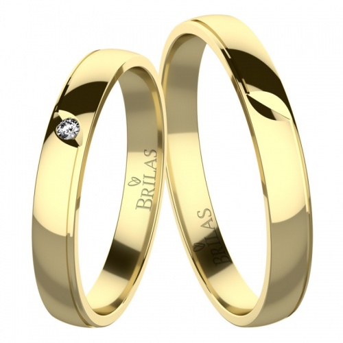 Rumba Gold-snubní prsteny ze žlutého zlata
