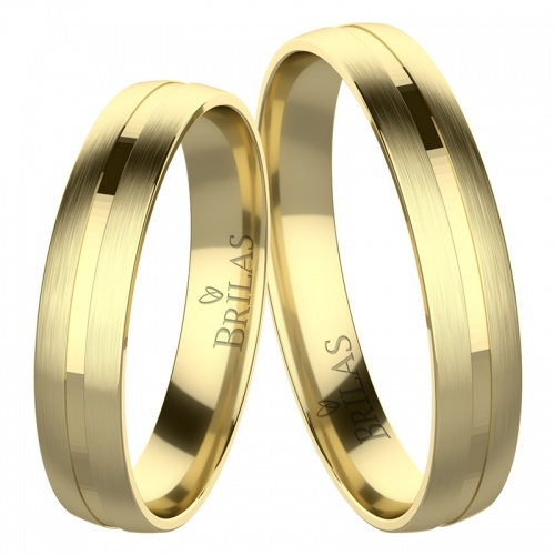 Flora Gold-snubní prsteny ze žlutého zlata