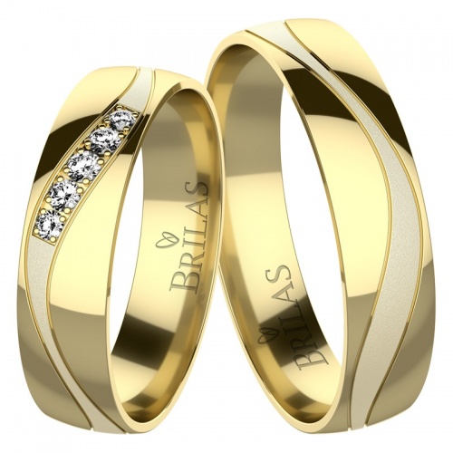 Artemis Gold-snubní prsteny ze žlutého zlata