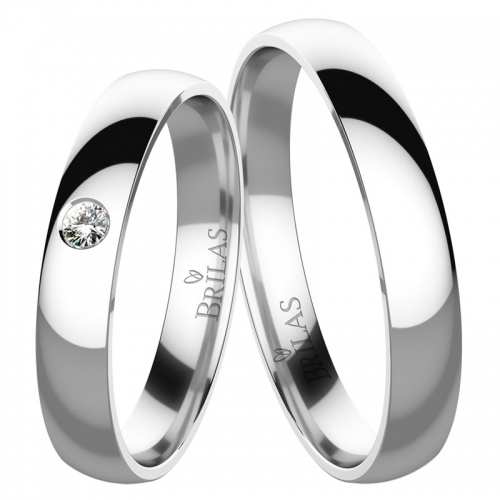 Ara White Diamond -snubní prsteny z bílého zlata