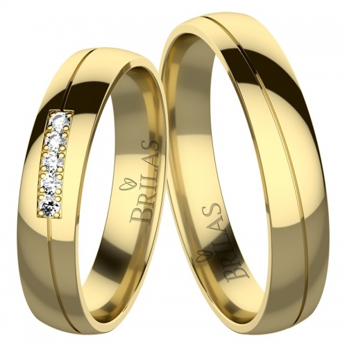 Evelyna Gold - snubní prsteny ze žlutého zlata