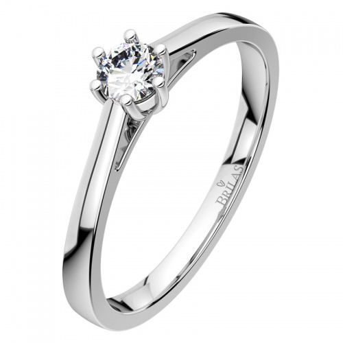 Helena W Briliant II.-naprosto nádherný zásnubní prsten z bílého zlata