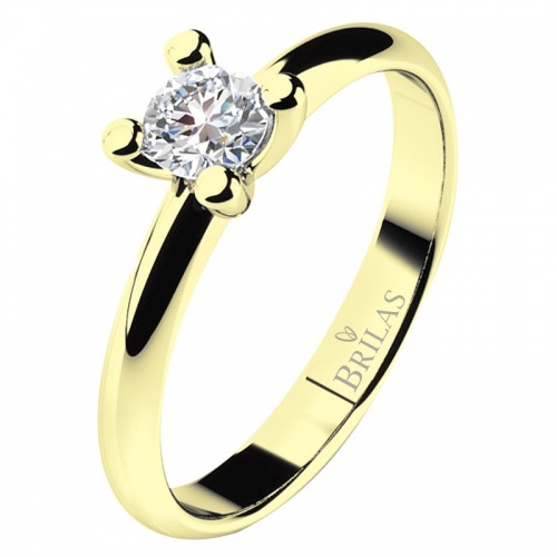 Hestia Gold - klasický zásnubní prsten v dokonalém provedení
