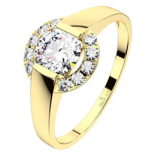 Sofia Gold- prsten ze žlutého zlata