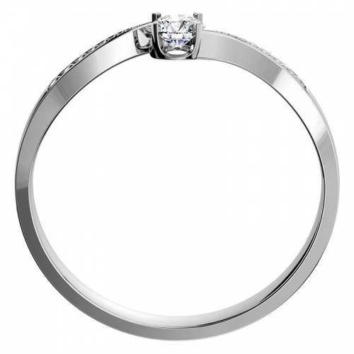 Aneta White  - prsten z bílého zlata 