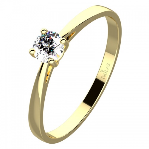 Leona Gold -zásnubní prsten ze žlutého zlata
