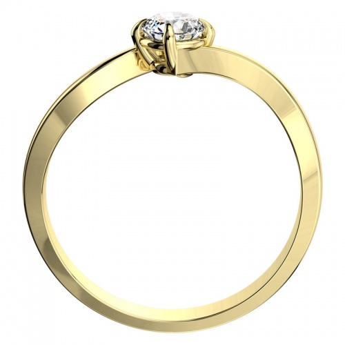 Pamela Gold Briliant - zásnubní prsten ze žlutého zlata