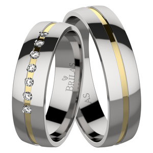 Orion Steel Gold-snubní prsteny z chirurgické oceli