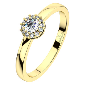 Rézinka Princess G Briliant-prsten ze žlutého zlata