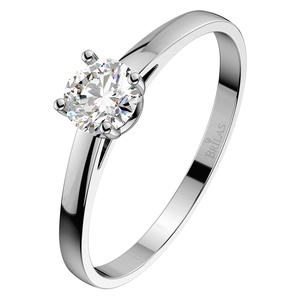 Marcelka White -zásnubní prsten z bílého zlata