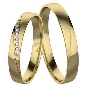 Božena Gold - snubní prsteny ze žlutého zlata