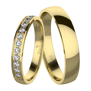 Diadem Gold-snubní prsteny ze žlutého zlata