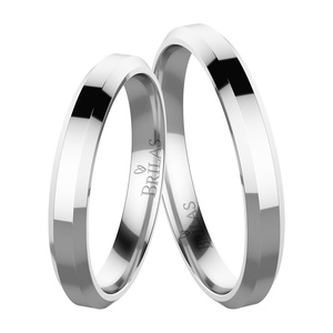 Mitre White - snubní prsteny z bílého zlata