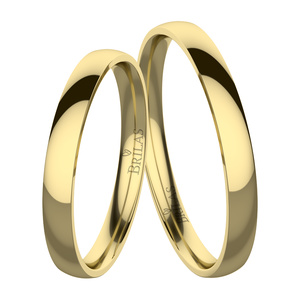 Greta Gold comfort-snubní prsteny ze žlutého zlata