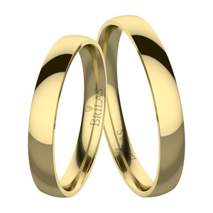 Gilbert Gold comfort-snubní prsteny ze žlutého zlata