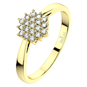Krasomila Princess Gold - zásnubní prsten ze žlutého zlata