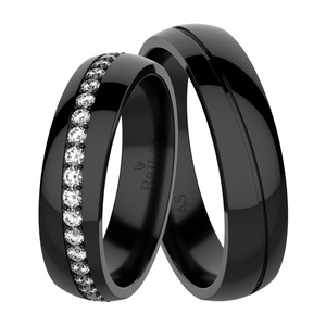 Taurus Black Steel -snubní prsteny z chirurgické oceli
