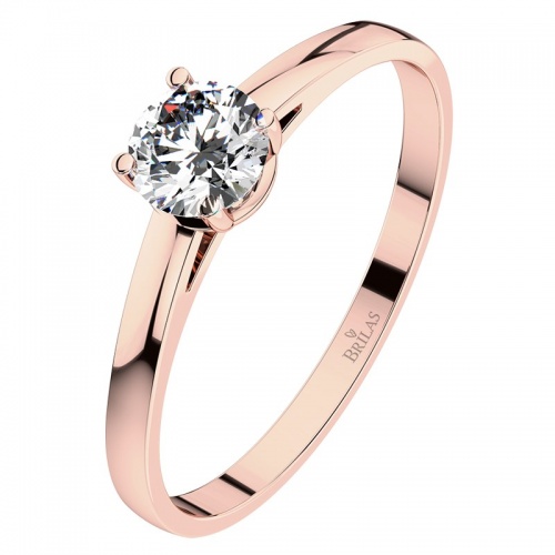 Diona RW Safír (4,75 mm) - zásnubní prsten z růžového zlata se safírem