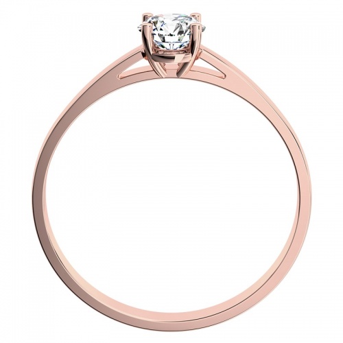 Diona RW Safír (4,75 mm) - zásnubní prsten z růžového zlata se safírem