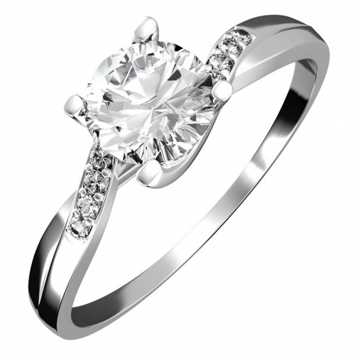 Zantus W Briliant  - vynikající zásnubní prsten z bílého zlata