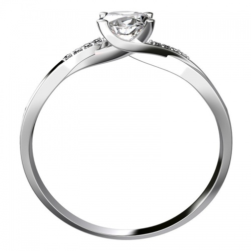 Zantus W Briliant  - vynikající zásnubní prsten z bílého zlata