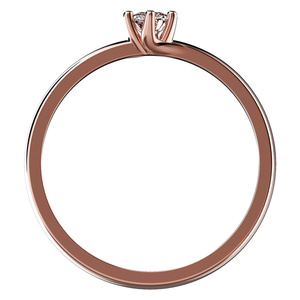 Demi Red - zásnubní prsten z růžového zlata