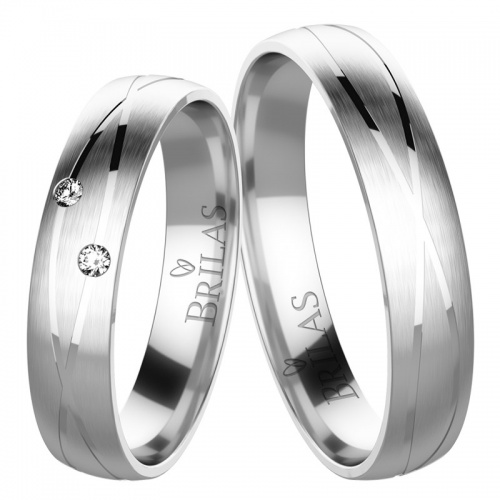 Isabela Silver originální stříbrné snubní prsteny