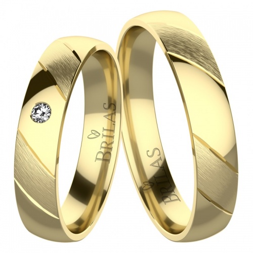 Mauro Gold snubní prsteny ze žlutého zlata