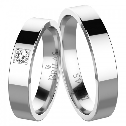Efisio Silver elegantní snubní prsteny ve stříbře