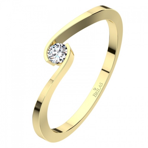 Vitas Gold Briliant elegantní zásnubní prsten s briliantem