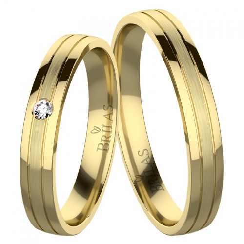 Zita Gold snubní prsteny ze žlutého zlata