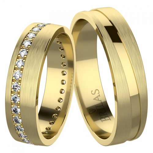 Eprius Gold snubní prsteny ze žlutého zlata