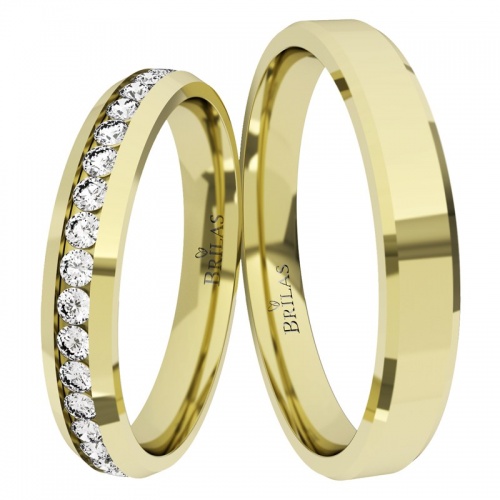Eleganza Gold snubní prsteny ze žlutého zlata