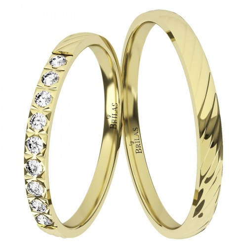 Zoja Gold snubní prsteny ze žlutého zlata
