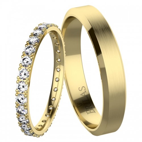 Apolon Gold nádherné snubní prsteny ze žlutého zlata