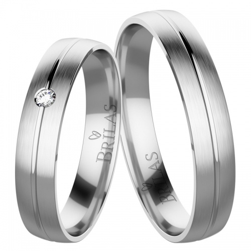 Connie Silver  stříbrné snubní prsteny