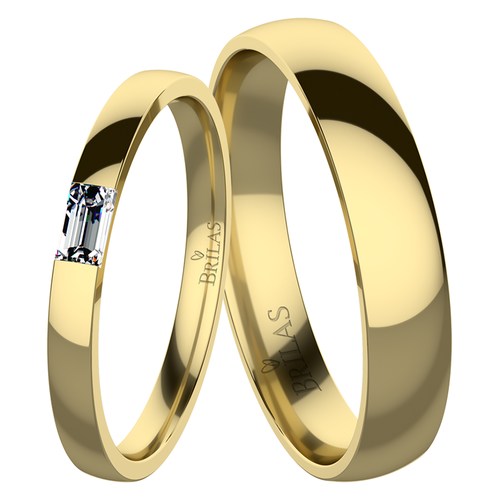 Brave Gold snubní prsteny ze žlutého zlata