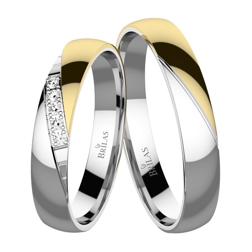 Eleanor Colour GW snubní prsteny z kombinovaného zlata