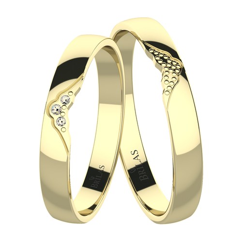 Zafiris Gold snubní prsteny ze žlutého zlata